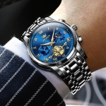 OLEVS Watches Men Waterproof Luxury Big Face Mens Watch Stainless Steel Quartz Analog Dress Watches for Men Luminous Multifunction Man Watch Relojes De Hombre - Image 3
