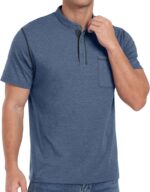 Sailwind Mens Henley Shirts Short Sleeve Summer Casual Classic Cotton T Shirts Pocket Button Shirt - Image 3