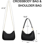 KKXIU Shoulder Bag for Women Cute Hobo Purses and Handbags Retro Clutch Underarm Purse | Cute, Retro, Cute, Retro - Image 4
